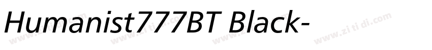 Humanist777BT Black字体转换 Humanist777BT Black字体转换